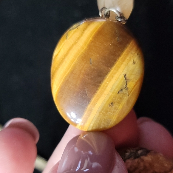Lia Sophia Tigers Eye Stone Necklace - Picture 2 of 7